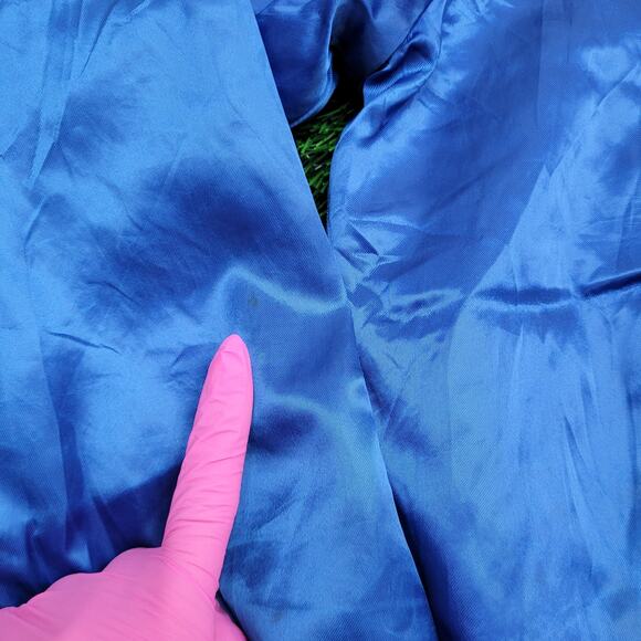 Vintage 80s New York Giants Varsity Bomber Jacket L/XL Chalk-Line Retro NFL Crop - Picture 2 of 15